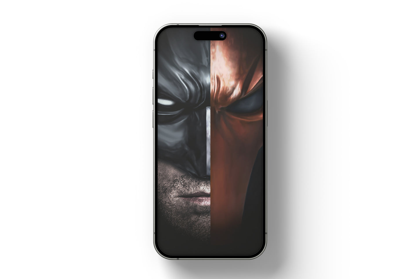 Batman vs Death Stroke Phone Wallpaper